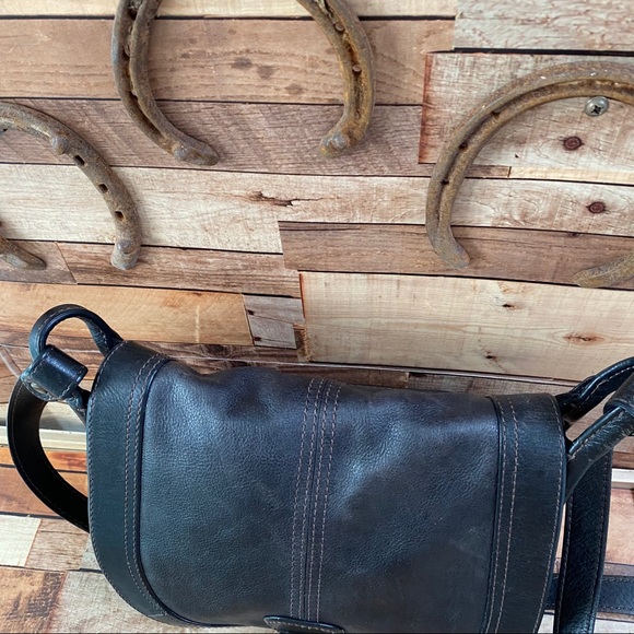 FOSSIL vintage timeless saddle bag in black Patina - Picture 10 of 14